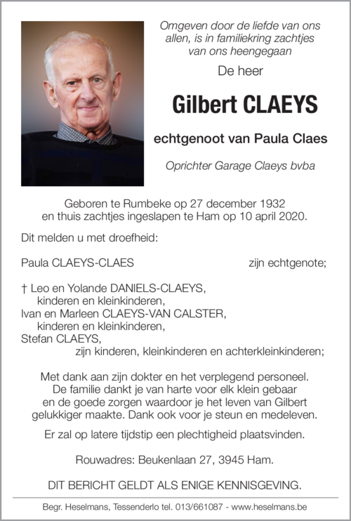 Gilbert Claeys