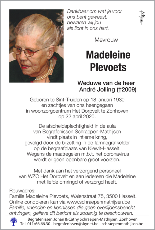 Madeleine Plevoets