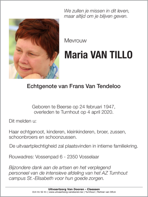Maria Van Tillo