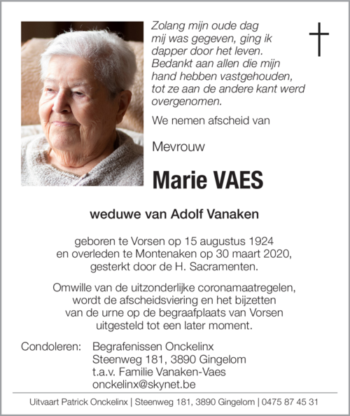 Marie Vaes