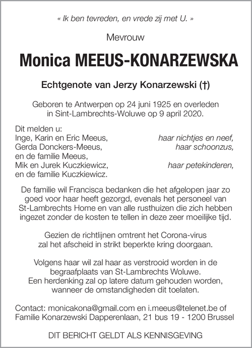 Monica Meeus-Konarzewska
