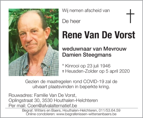Rene Van De Vorst
