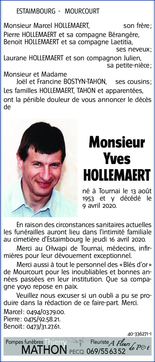 Yves HOLLEMAERT