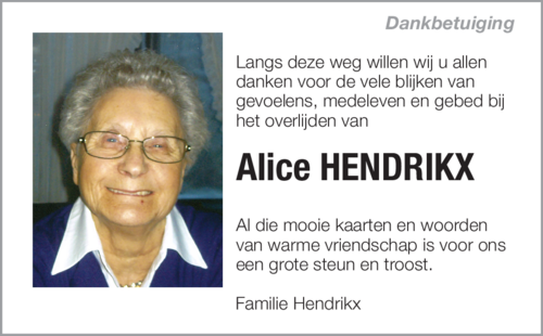Alice HENDRIKX
