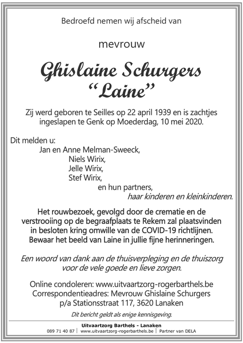 Ghislaine  -Laine- Schurgers