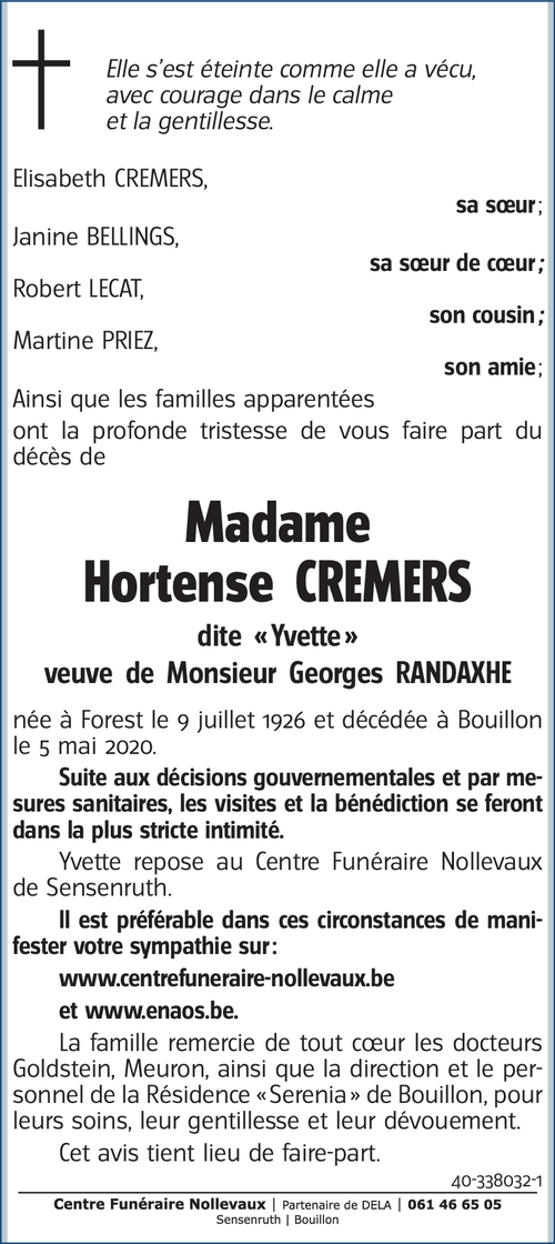 Hortense CREMERS