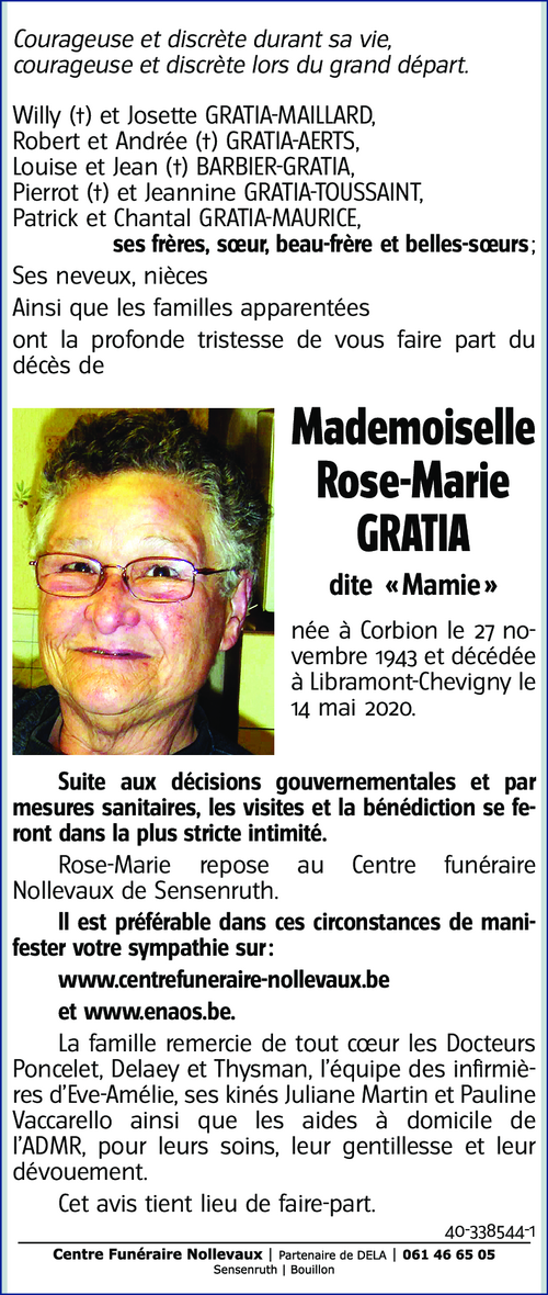 Rose-Marie GRATIA