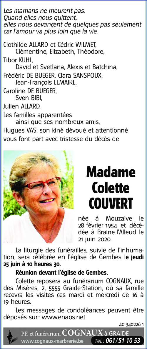 Colette COUVERT