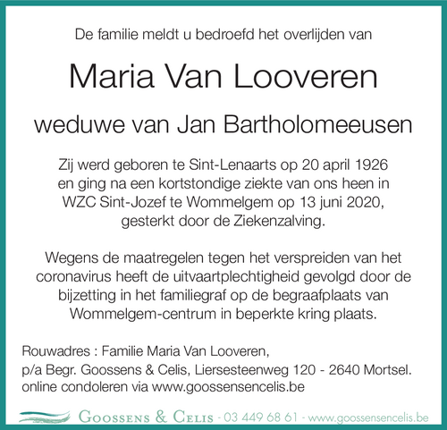 Maria Van Looveren