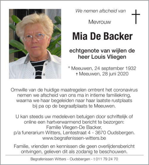 Mia De Backer