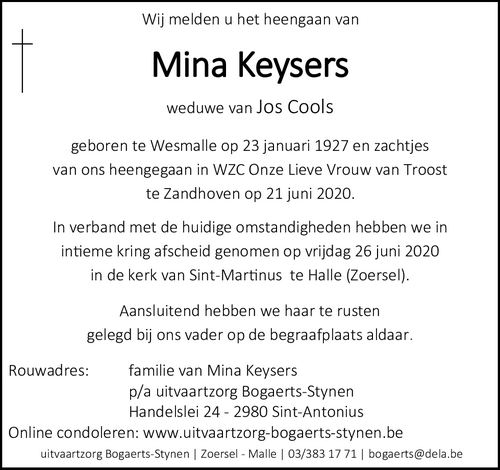 Mina Keysers