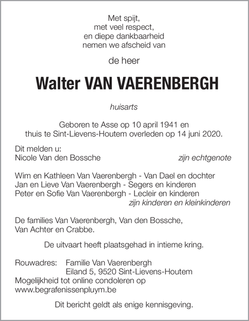 Walter Van Vaerenbergh