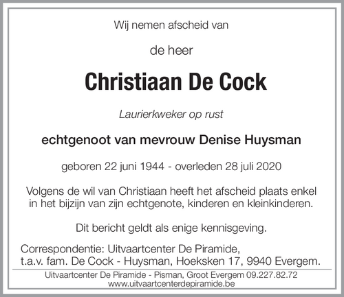 Christ De Cock