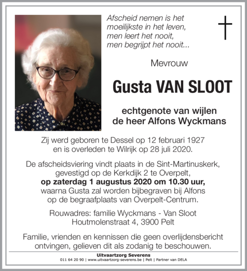 Gusta Van Sloot
