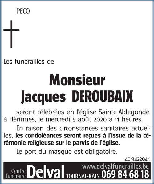 Jacques DEROUBAIX