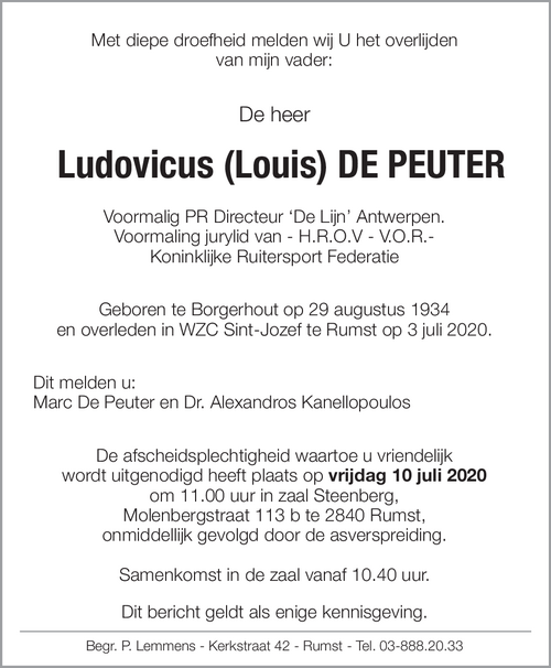 Ludovicus De Peuter