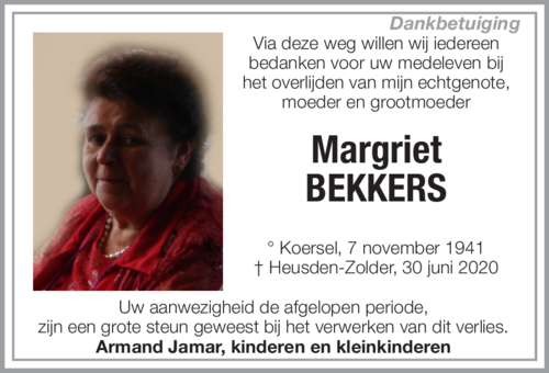 Margriet Bekkers