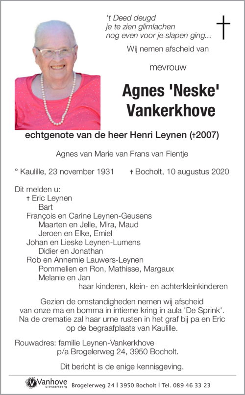 Agnes Vankerkhove