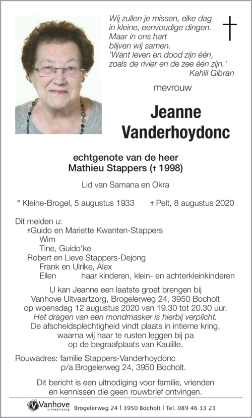 Jeanne Vanderhoydonc
