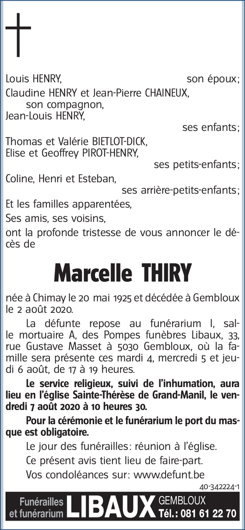 Marcelle THIRY