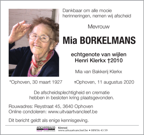 Mia Borkelmans