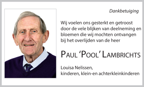 Paul 'Pool' Lambrichts