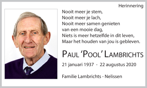 Paul 'Pool' Lambrichts