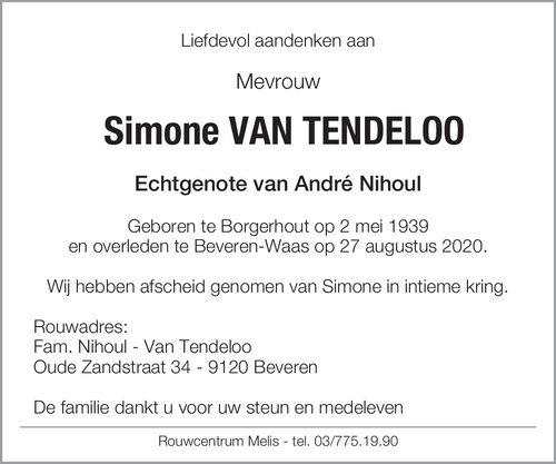 Simone Van Tendeloo