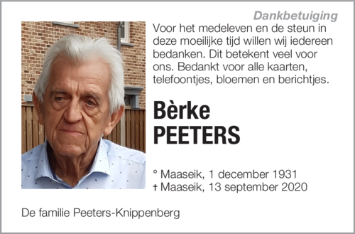 Bèrke Peeters