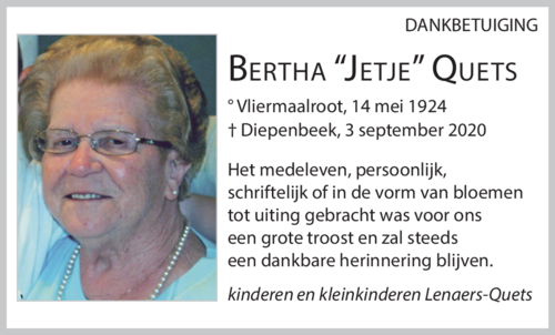 Bertha 'Jetje' Quets