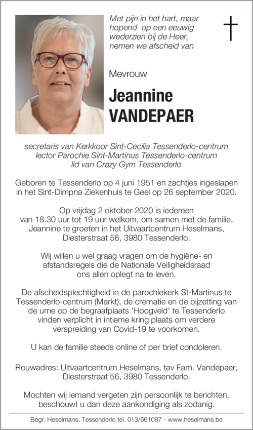 Jeannine Vandepaer