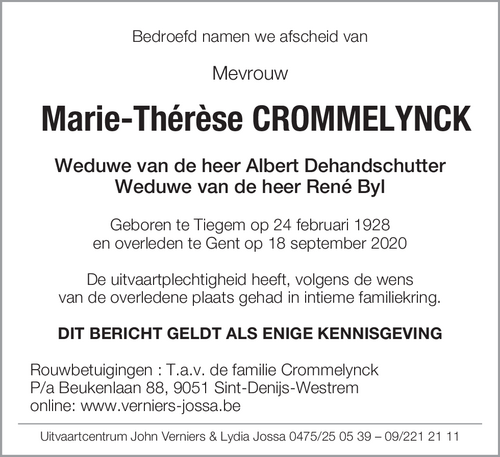 Marie-Thérèse Crommelynck