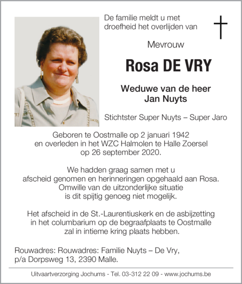 Rosa De Vry