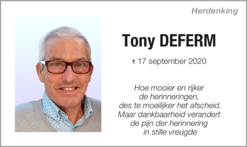 Tony DEFERM