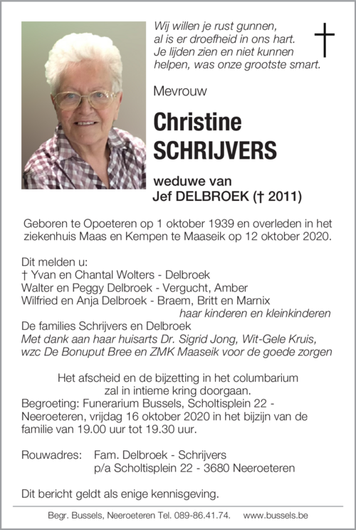 Christine SCHRIJVERS