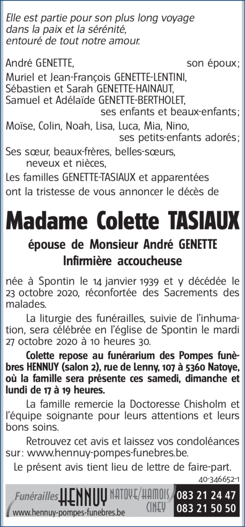 Colette TASIAUX