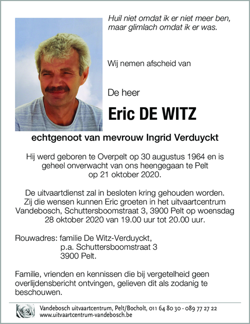 Eric De Witz