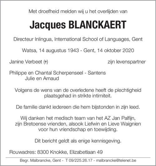 Jacques Blanckaert