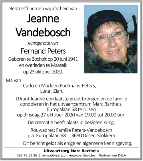 Jeanne Vandebosch