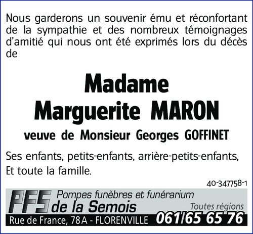 Marguerite MARON