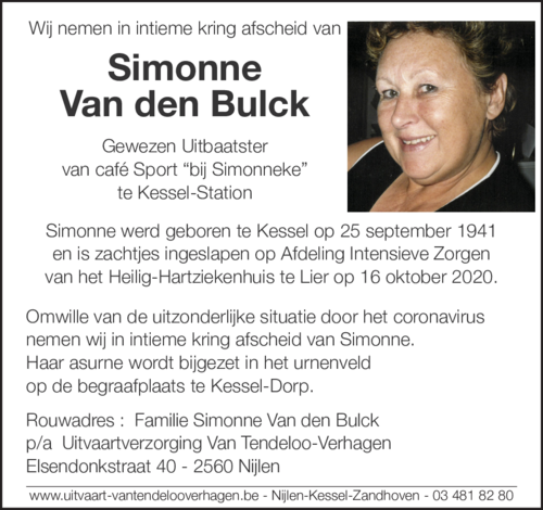 Simonne Van den Bulck