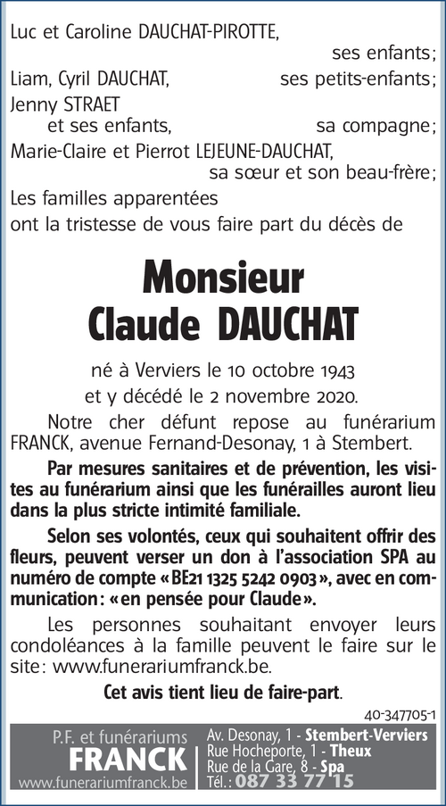 Claude DAUCHAT