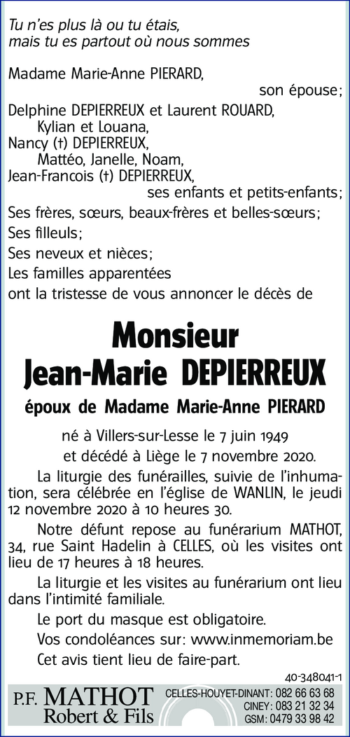 DEPIERREUX Jean-Marie