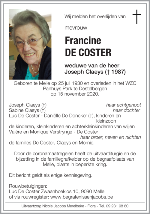 Francine De Coster