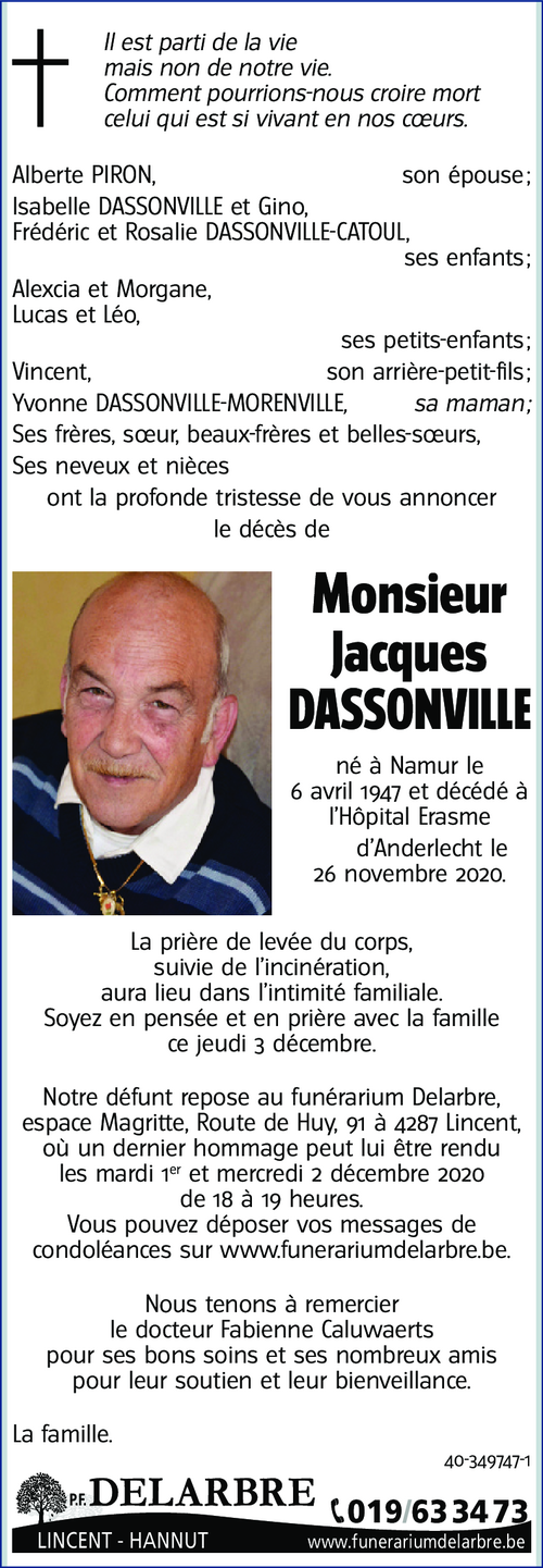 Jacques DASSONVILLE