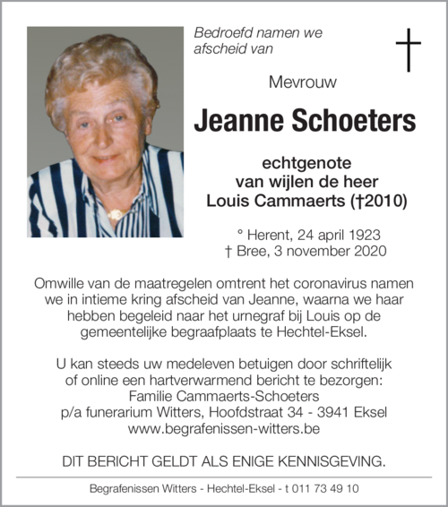 Jeanne Schoeters