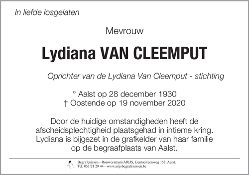Lydiana Van Cleemput