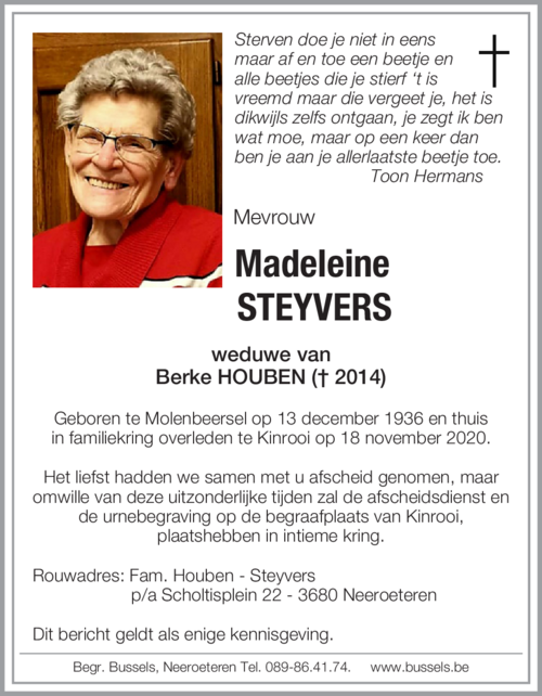 Madeleine STEYVERS