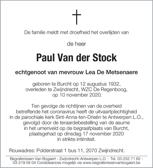 Paul Van der Stock