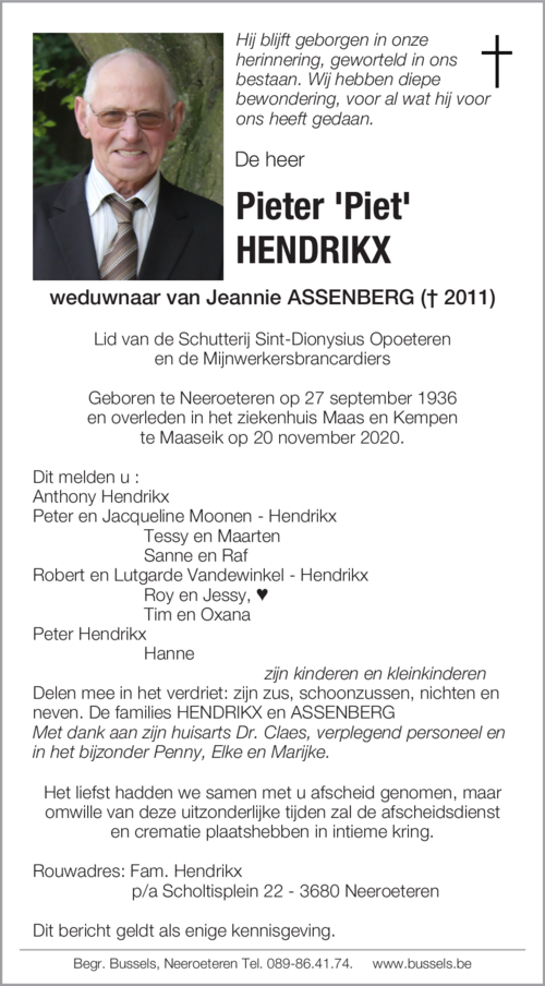 Pieter HENDRIKX